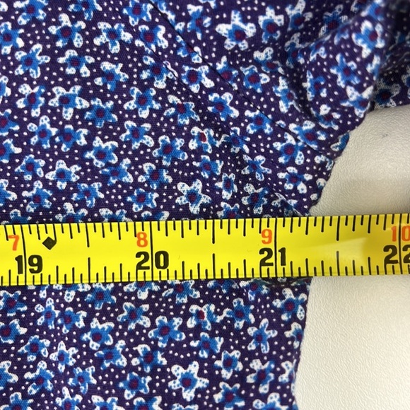 Nick Graham  blue floral modern fit button down shirt - Picture 7 of 7